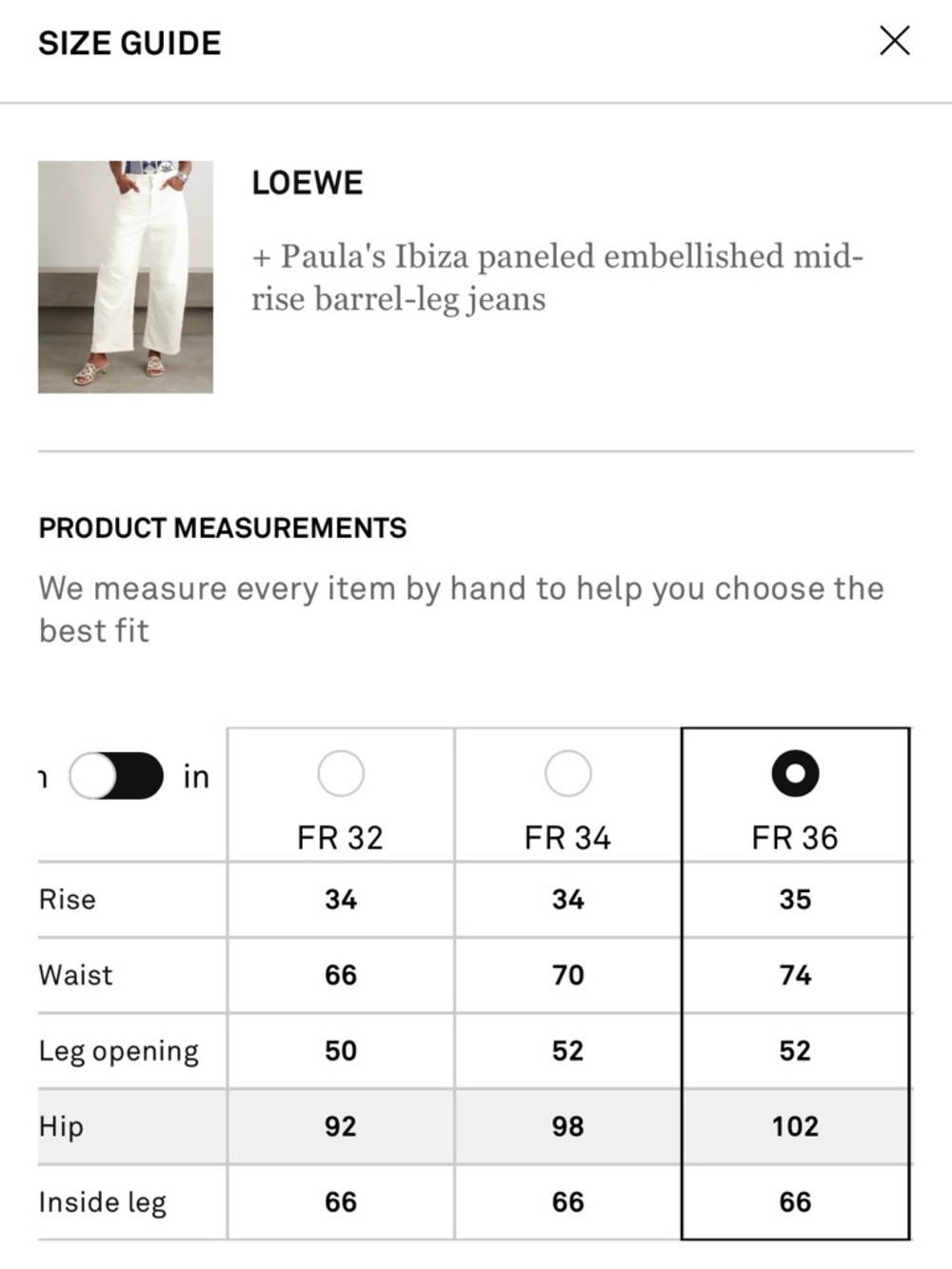 NEW: Loewe x Paula’s Ibiza Barrel Leg Denim Jean - Size 36 / US 4 - Picture 7 of 7